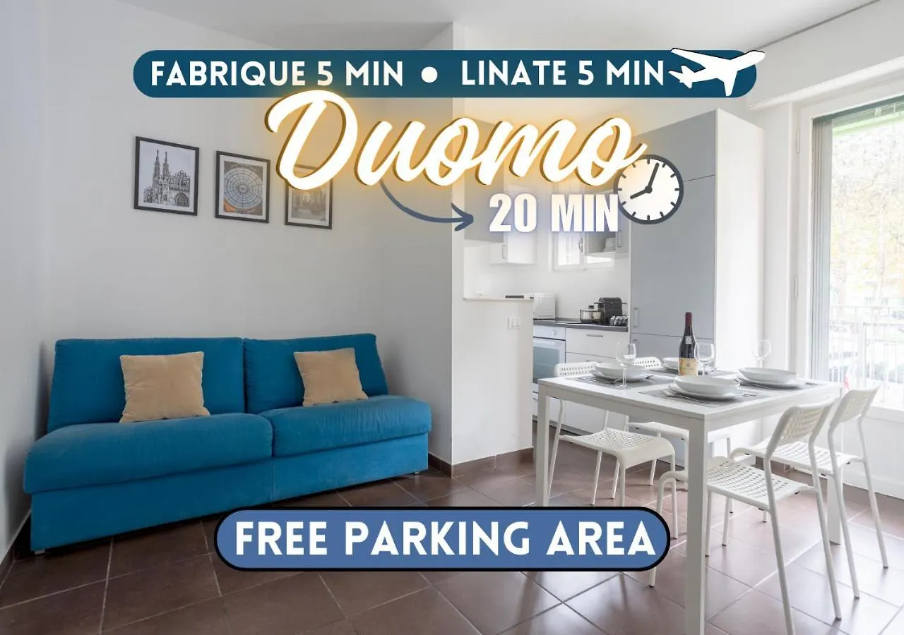 Appartamento Duomo-Linate-Fabrique, Casa Accogliente Con Parcheggi Gratis Milano